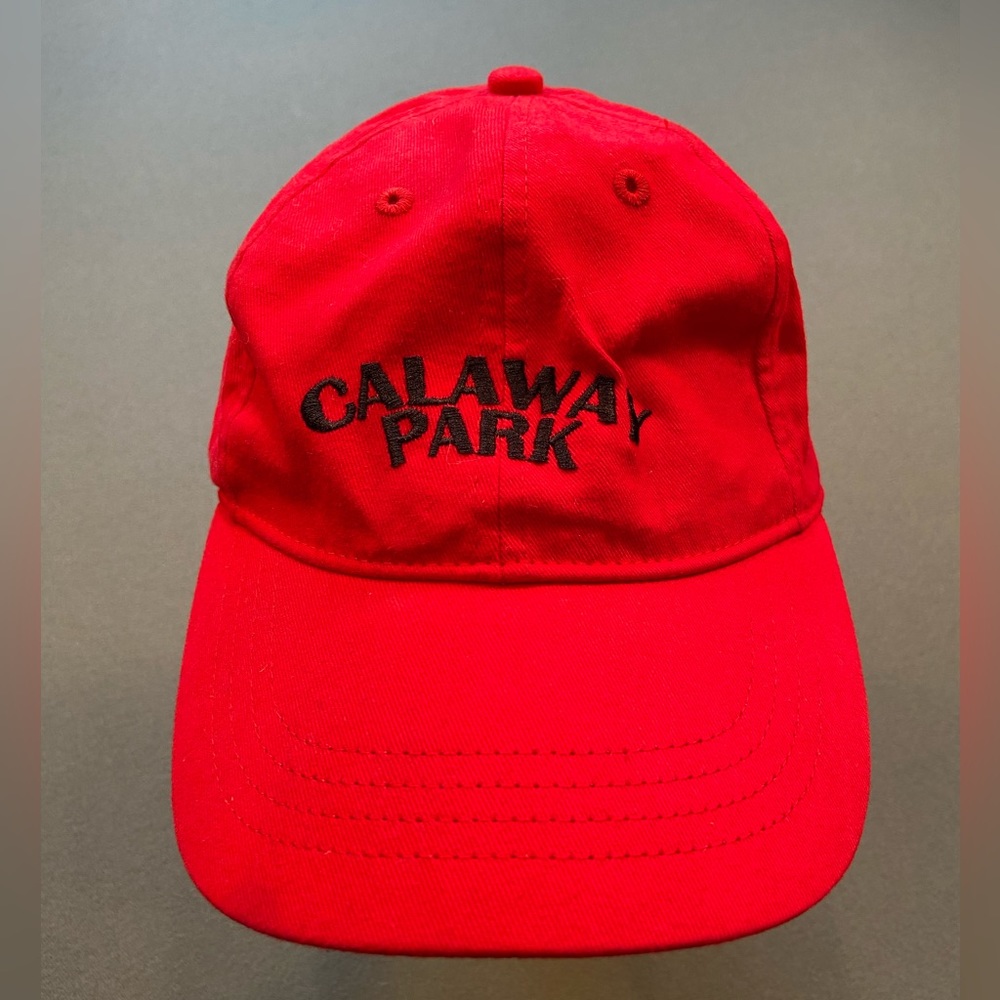 Caraway Park Red Baseball Cap Hat, Lid, Unisex Men‎ Women